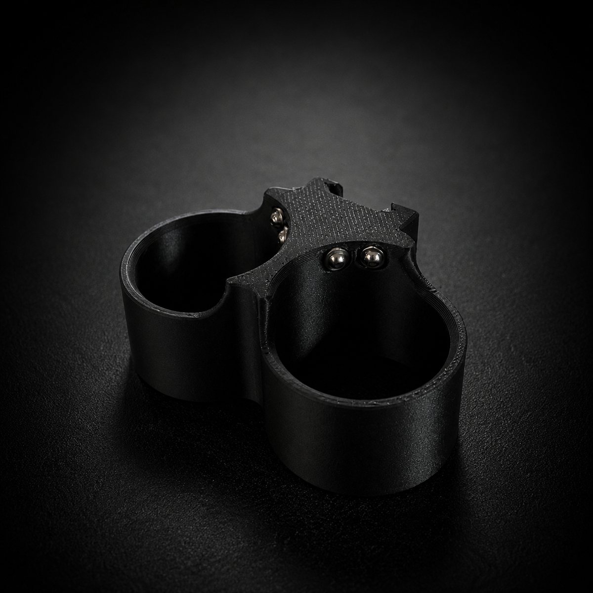 40mm Double Shell Caddy Picatinny rail-mount variant, showing rail clamp interface